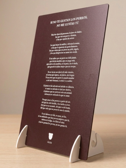 Manifiesto - "Si no te gustan los perros, no me gustas tú"